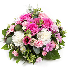  Posy Arrangement in Pink &amp; Cream