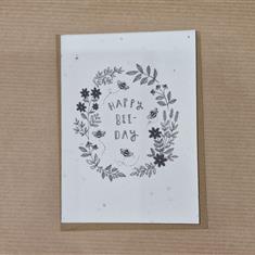 Small Card Made From Seeded Paper 